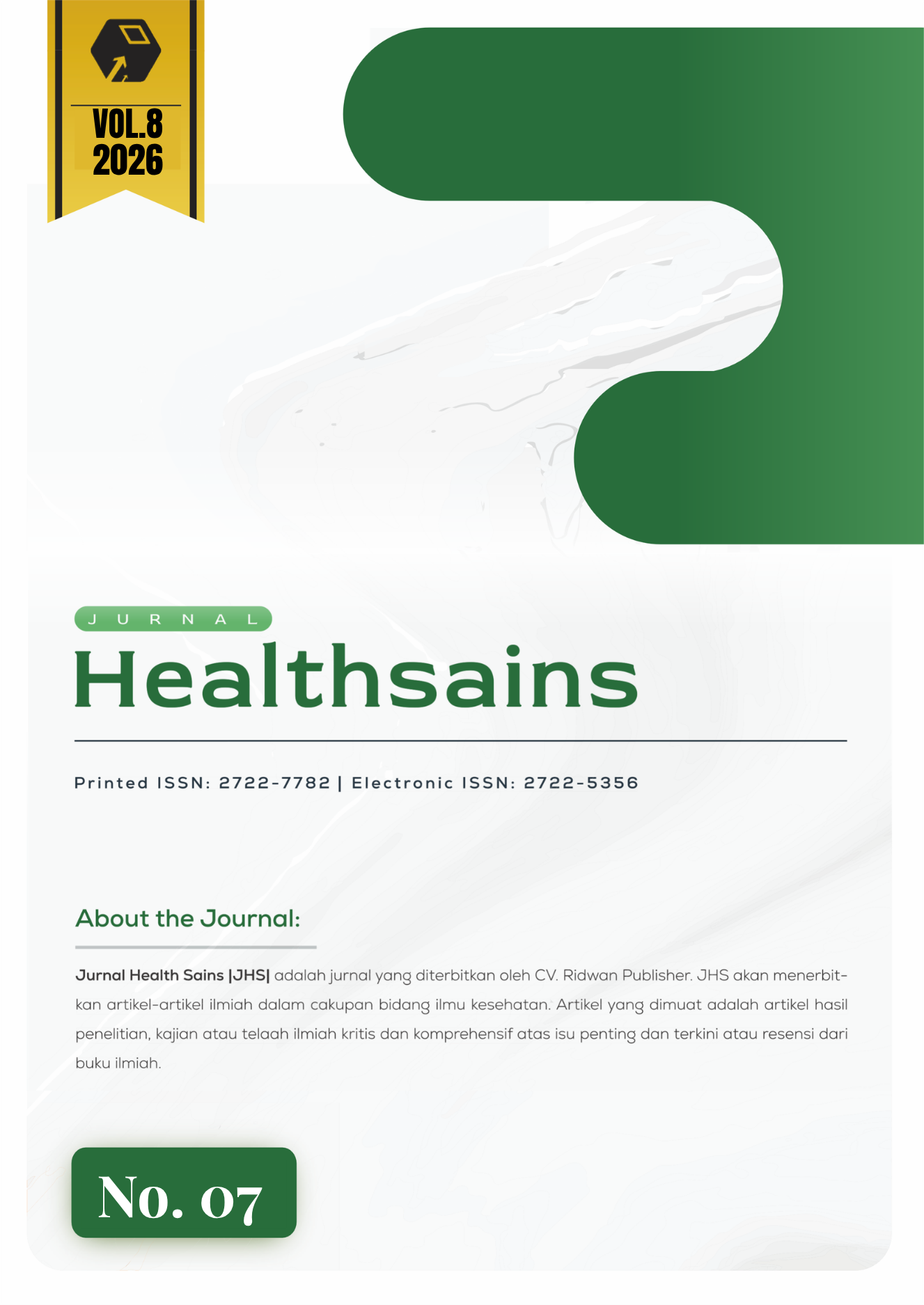 					View Vol. 7 No. 8 (2026): Journal Health Sains
				